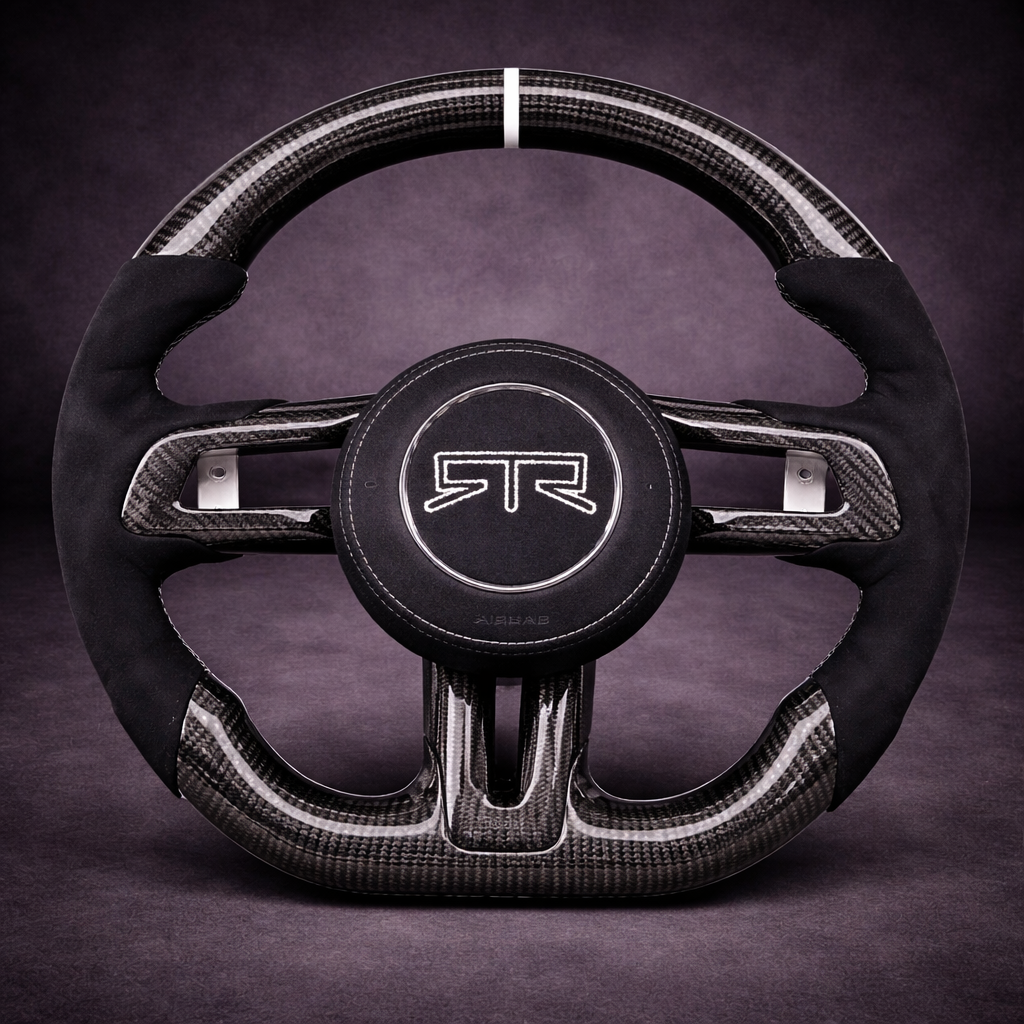 Volante Deportivo Fibra de Carbono para Ford Mustang 2015–2023