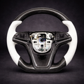 Volante Deportivo de Fibra de Carbono y Cuero Perforado para Chevrolet Camaro 2014–2019