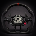 Volante Deportivo Audi RS Fibra de Carbono + Alcántara con Botón Start/Drive Select para A3 A4 A5 RS3 RS4 RS5 S-Line R8 Q5 Q7