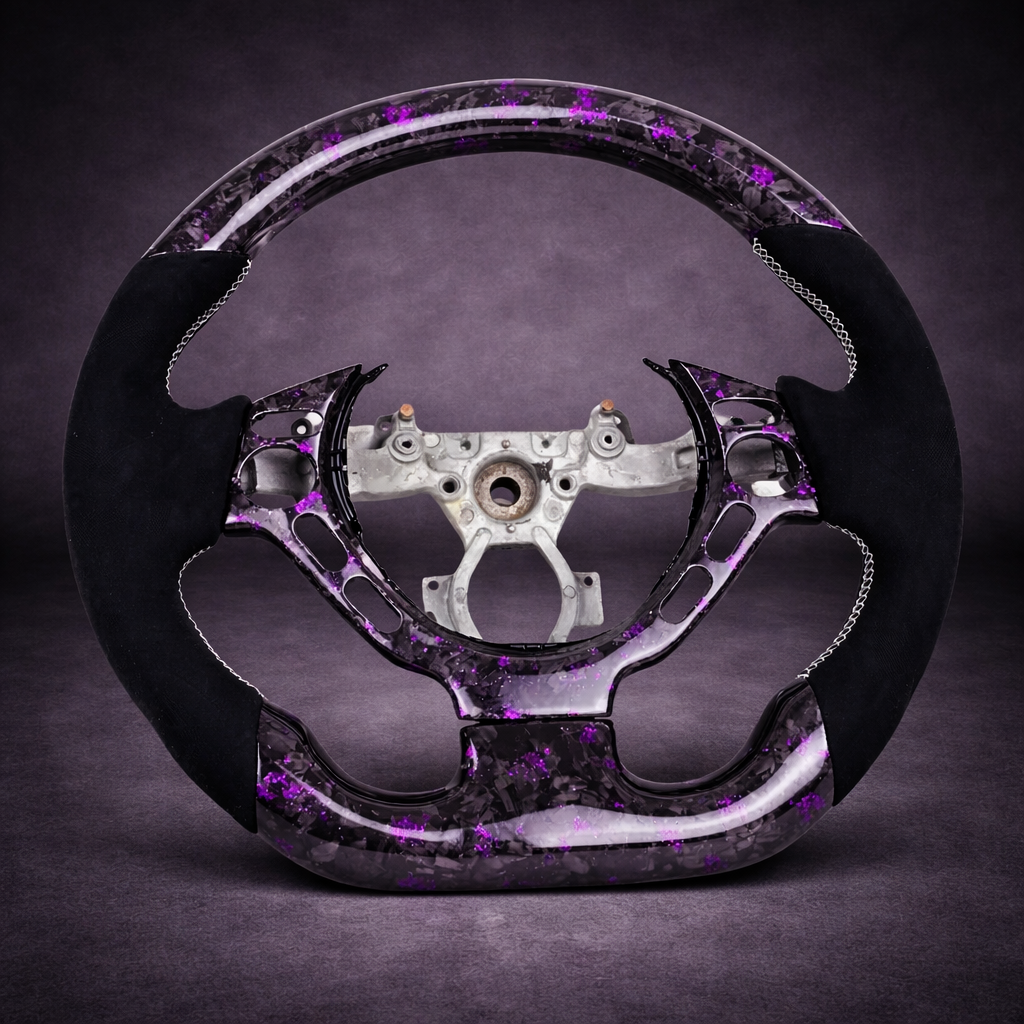 Volante Deportivo de Fibra de Carbono Forjada para Nissan GT-R R35 / 370Z / 350Z (2003–2016)